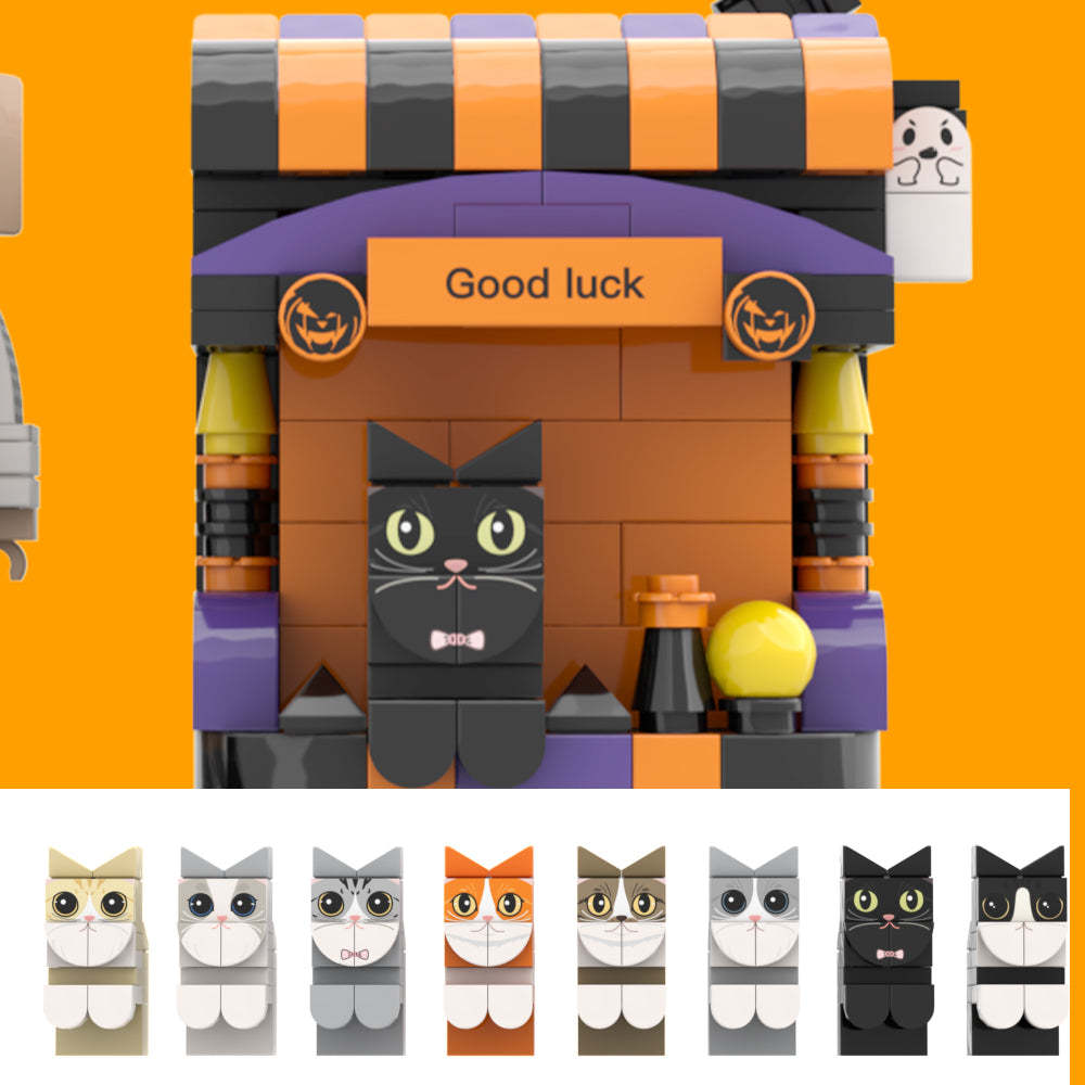 Prezenty Na Halloween Niestandardowe Figurki Z Cegły Obsadka Do Pióra Spersonalizowane Figurki Z Cegły I Obsadka Do Pióra Obsadka Do Pióra Dla Zwierząt - MyCustomBrickFigures