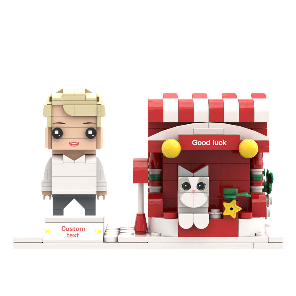 Prezenty Świąteczne Niestandardowe Figurki Z Cegły Obsadka Do Pióra Spersonalizowane Figurki Z Cegły I Obsadka Do Pióra Obsadka Do Pióra Dla Zwierząt - MyCustomBrickFigures