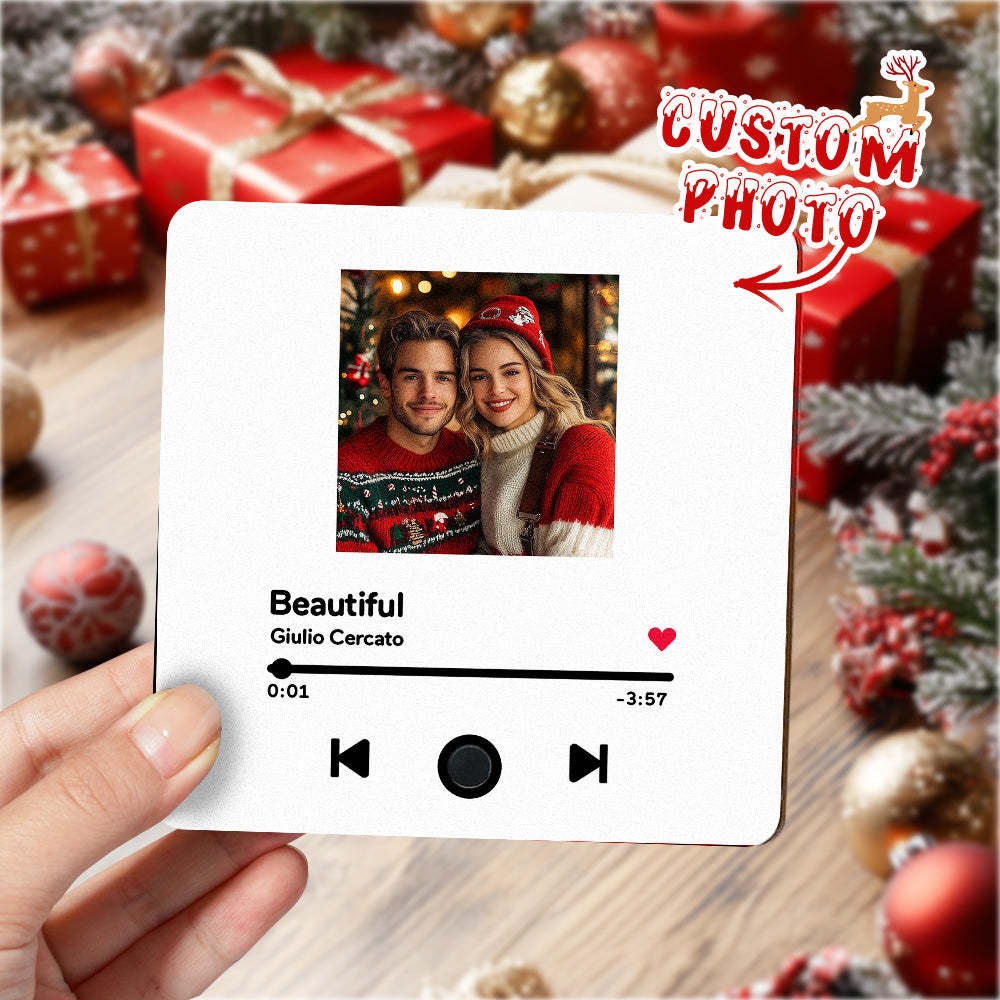 Niestandardowy Album Ze Zdjęciami Muzyczny Magnes Na Lodówkę Niestandardowy Telefon Spotify Muzyczny Magnes Na Lodówkę Pro Świąteczne Prezenty Dla Rodziny - MyCustomBrickFigures