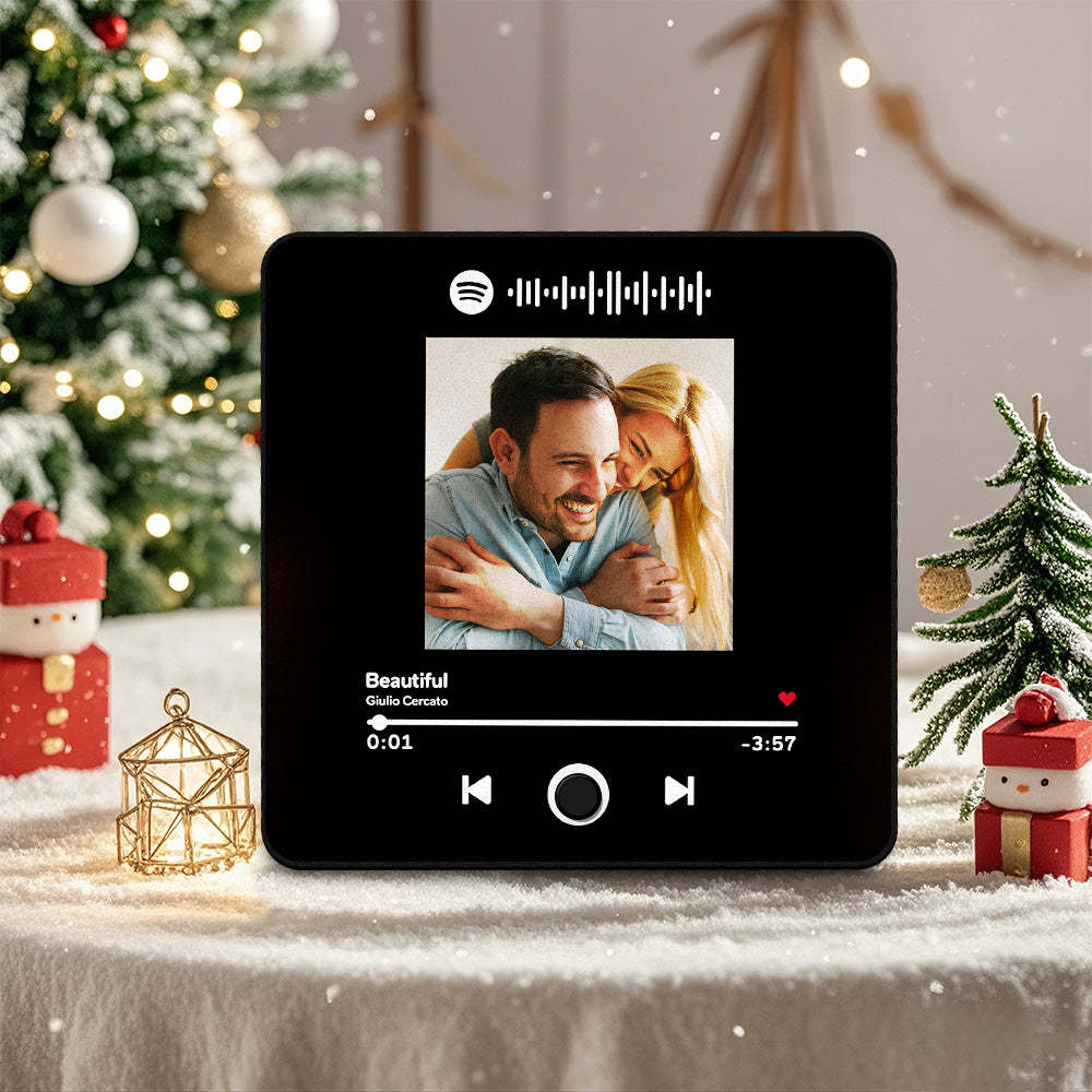 Spersonalizowany Album Fotograficzny Muzyka Magnes Na Lodówkę Prezenty Świąteczne Niestandardowy Telefon Spotify Muzyka Magnes Na Lodówkę Pro - MyCustomBrickFigures