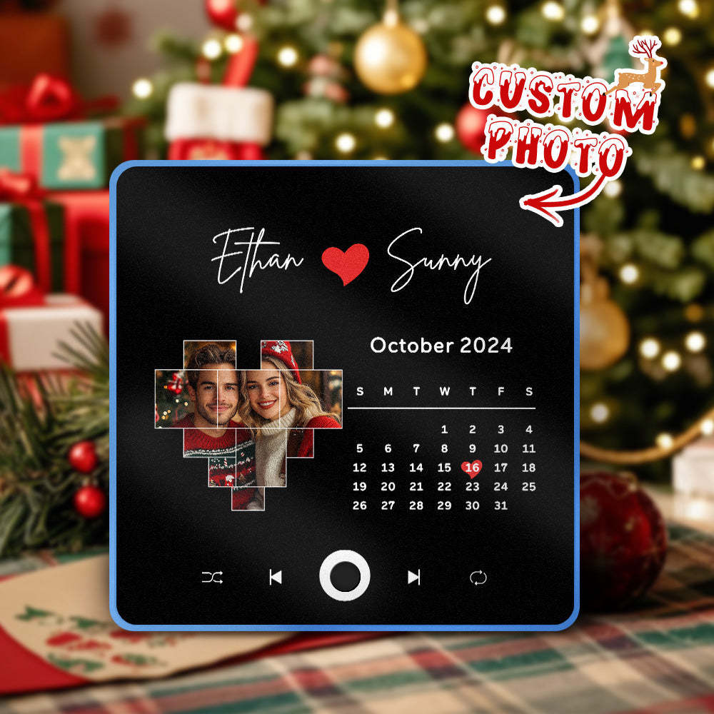 Spersonalizowany Album Fotograficzny Muzyka Magnes Na Lodówkę Prezenty Świąteczne Niestandardowy Telefon Spotify Muzyka Magnes Na Lodówkę Pro - MyCustomBrickFigures