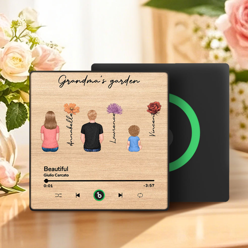 Dzień Matki Spersonalizowany Muzyczny Magnes Lodówkowy Naklejka Ścienna Z Muzyką, Która Odtwarza Muzykę Bez Telefonu Komórkowego Wiele Stylów - MyCustomBrickFigures