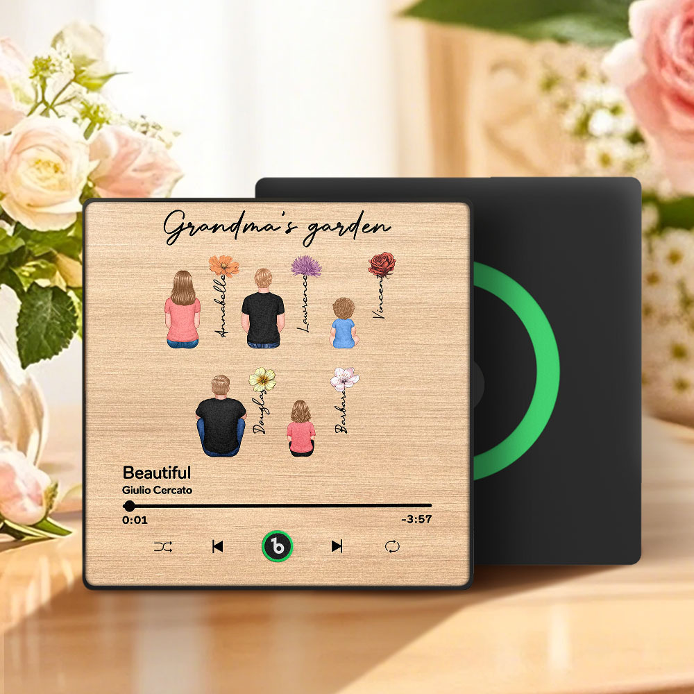 Dzień Matki Spersonalizowany Muzyczny Magnes Lodówkowy Naklejka Ścienna Z Muzyką, Która Odtwarza Muzykę Bez Telefonu Komórkowego Wiele Stylów - MyCustomBrickFigures