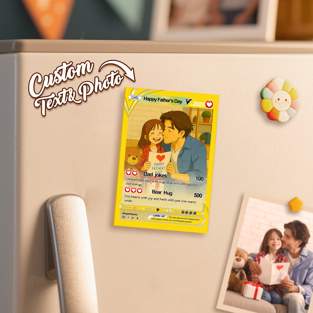 Magnesy Na Lodówkę Z Okazji Dnia Ojca Z Motywem Pokemona Niestandardowe Magnesy Na Lodówkę Prezenty Dla Taty Prezenty Na Dzień Ojca Niestandardowe Prezenty Poke Prezenty Dla Niego - MyCustomBrickFigures