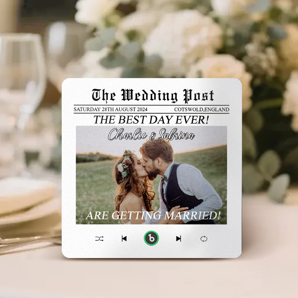 Niestandardowe Magnesy Na Lodówkę Z Muzyką, Album Ze Ślubną Ramką, Kolorowy Magnes Na Lodówkę, Może Odtwarzać Piosenki, Prezenty Ślubne, Prezenty Rocznicowe - MyCustomBrickFigures