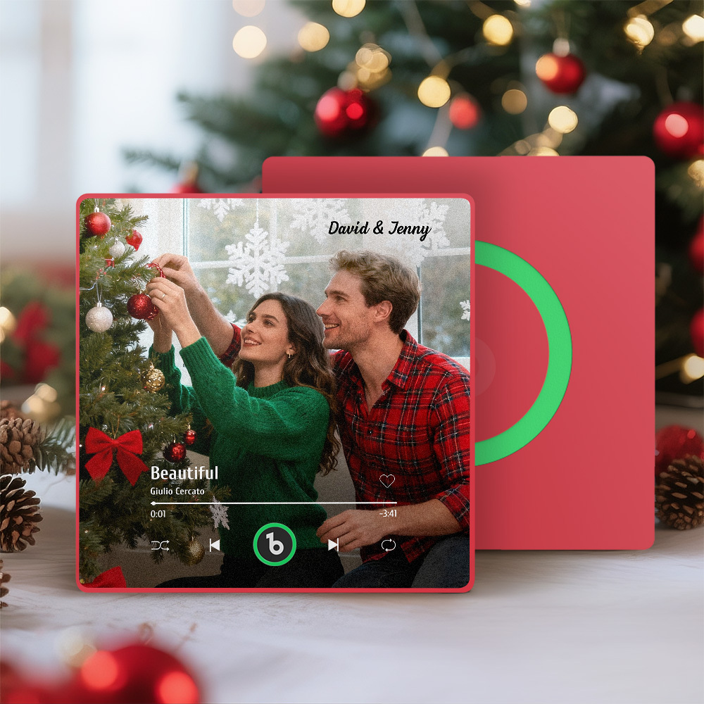 Niestandardowy Magnes Na Lodówkę Z Muzyką, Niestandardowy Kolorowy Album W Ramce, Magnes Na Lodówkę, Naklejka Ścienna Z Muzyką, Magnesy Z Piosenkami, Które Mogą Odtwarzać Muzykę, Prezenty Świąteczne - MyCustomBrickFigures