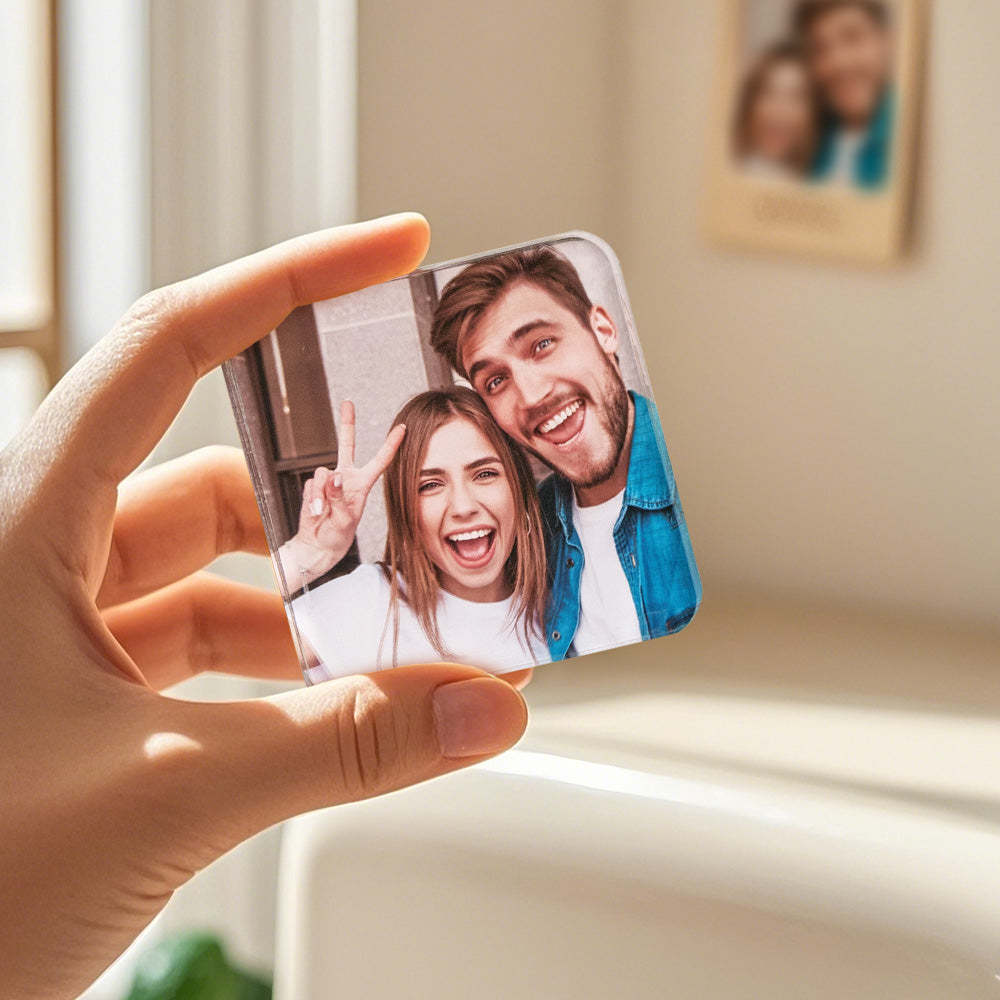 Spersonalizowane Zdjęcie Lodówka Magnetyczny Akrylowy Kwadratowy Magnes Na Lodówkę Home Decor
