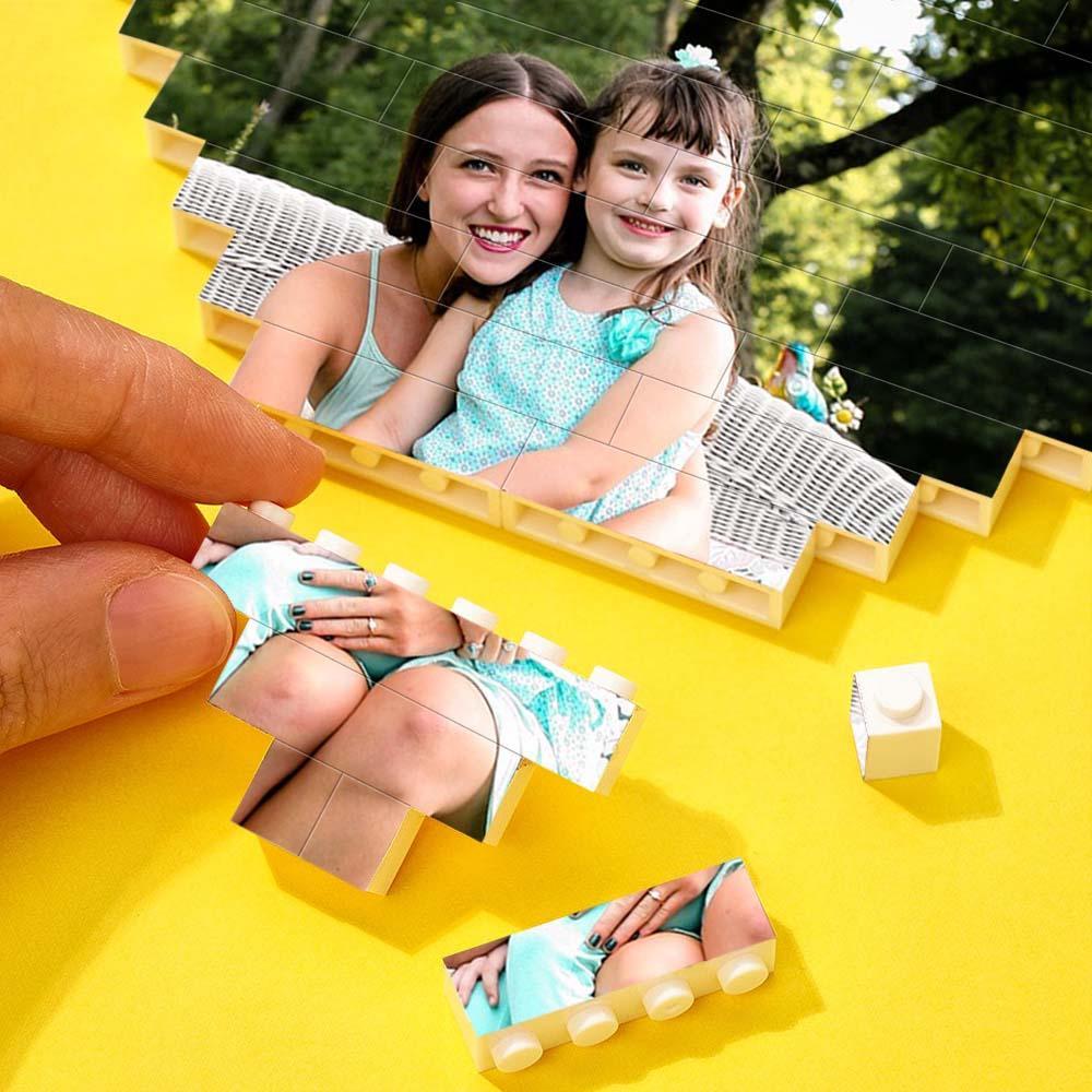 Niestandardowa Cegła Budowlana Z Kodem Spotify Spersonalizowany Blok Zdjęć I Tekstu W Kształcie Serca Na Prezenty Na Dzień Matki - MyCustomBrickFigures