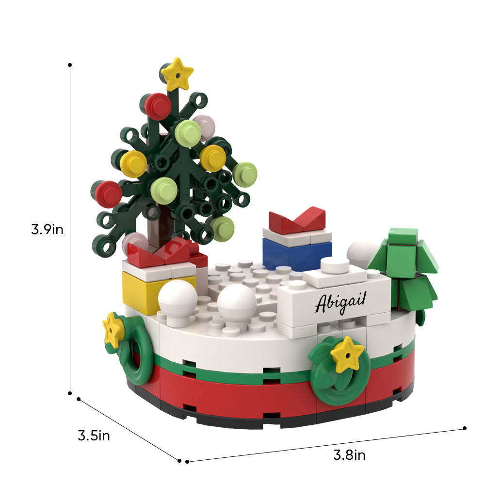 Niestandardowe Prezenty Świąteczne Spersonalizowane Figurki Ceglane Z Bazą Imienia - MyCustomBrickFigures