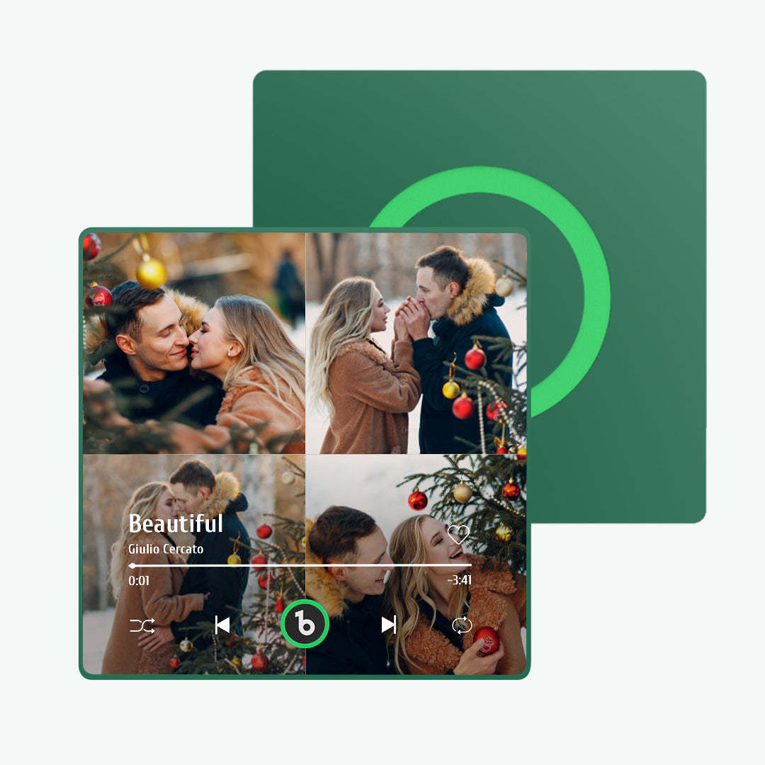 Niestandardowy Magnes Na Lodówkę Z Muzyką Z Kolorową Ramką Spersonalizowany Magnes Na Lodówkę Z Albumem, Na Którym Można Odtwarzać Piosenkę Prezent Świąteczny - MyCustomBrickFigures