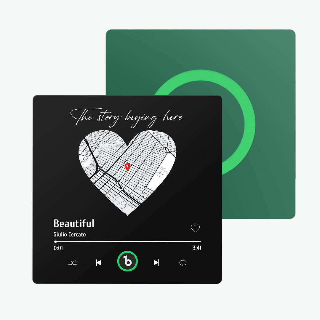 Niestandardowy Magnes Na Lodówkę Z Muzyką Z Albumem Z Mapami Magnes Na Lodówkę Prezenty Na Rocznicę Kolorowe - MyCustomBrickFigures