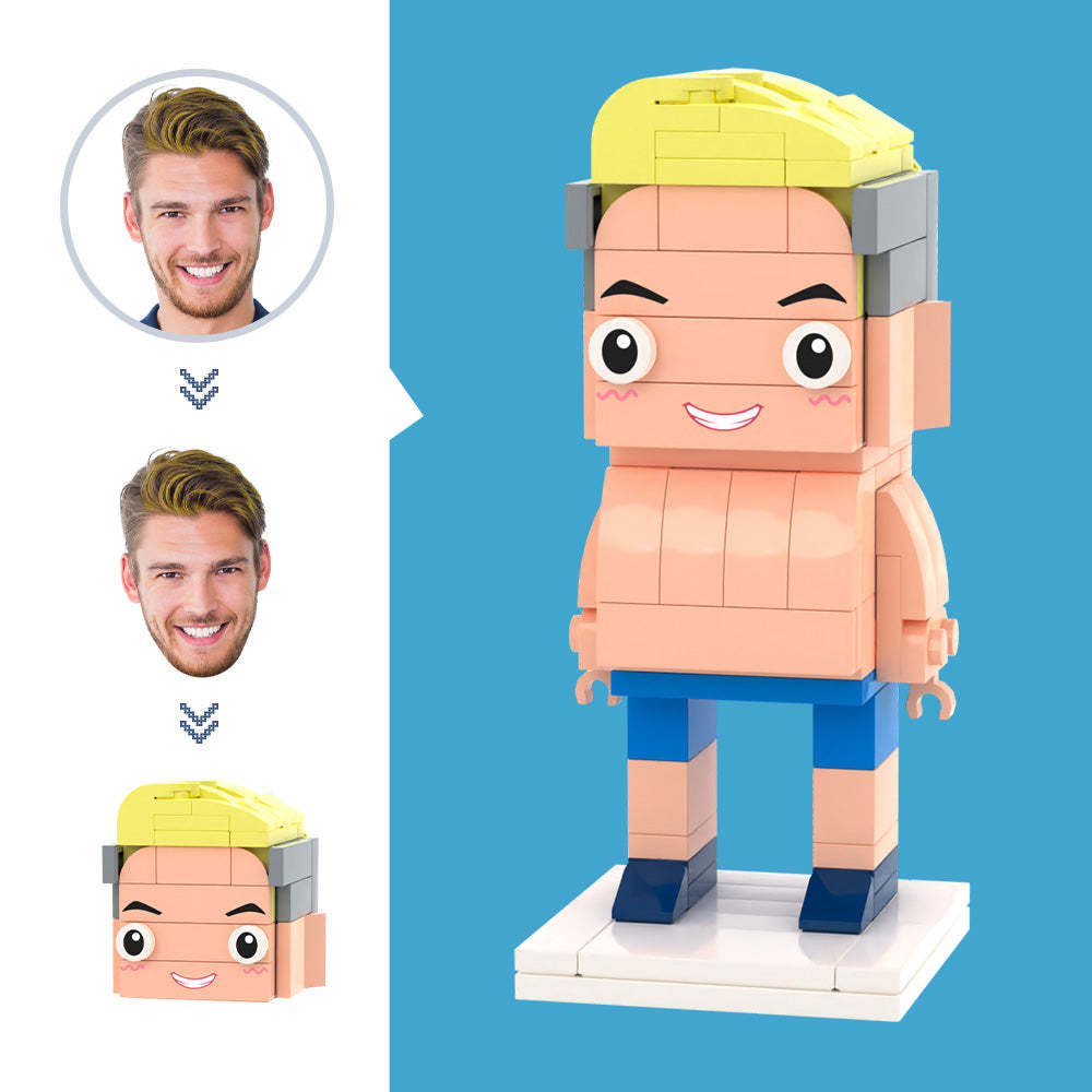 Dostosowane Figurki Do Pływania Z Głową Małe Zabawki Z Bloków Cząstek Możliwość Dostosowania Prezenty Z Cegły - MyCustomBrickFigures