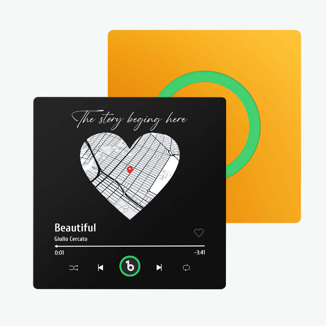 Niestandardowy Magnes Na Lodówkę Z Muzyką Z Albumem Z Mapami Magnes Na Lodówkę Prezenty Na Rocznicę Kolorowe - MyCustomBrickFigures