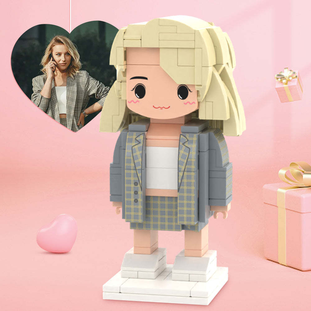Prezenty Na Walentynki Dla Niej Całe Ciało Możliwość Dostosowania 1 Osoba Niestandardowe Śliczne Figurki Z Cegły Mała Zabawka Z Klocków - MyCustomBrickFigures