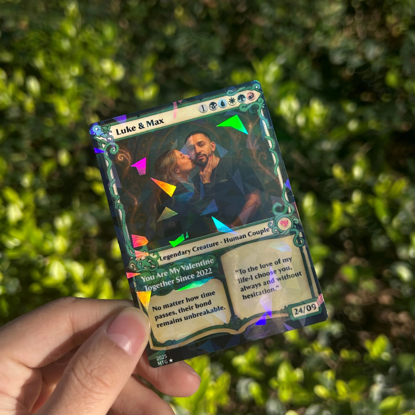 Karta Magic Card Z Motywem Fantasy I Anime, Prezent Na Walentynki Dla Pary - MyCustomBrickFigures