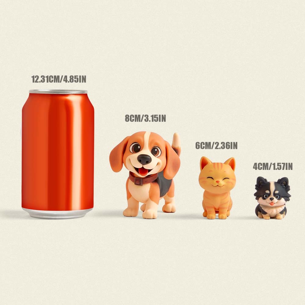 Custom 3D Mini Figure from Photo Cute Personalized Christmas Present for Men Women Children -  mycustomtirecover