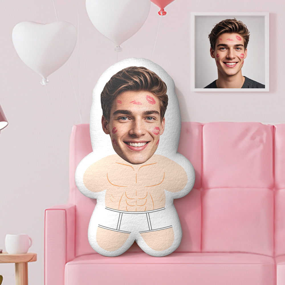 Custom Minime Throw Pillow Briefs Face Pillow Personalized Photo Minime Pillow -  mycustomtirecover