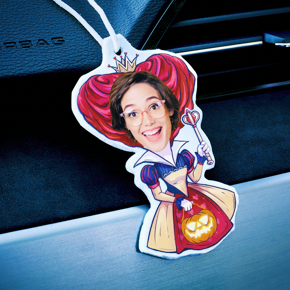 Custom Halloween Car Air Freshener Funny Rearview Mirror Ornament for Halloween Gift