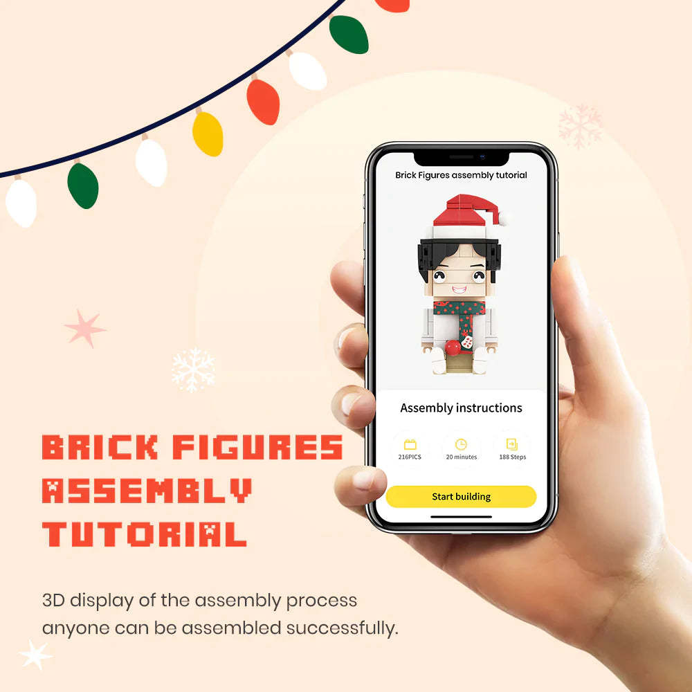 Custom Dragon-Li Brick Figures Fully Body Customizable 1 Cat Photo Small Particle Block Customized Cat Only