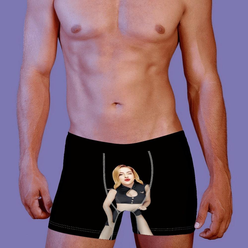 Men's Custom Face Boxer Shorts, Put Face On Underwear-Belong To Me