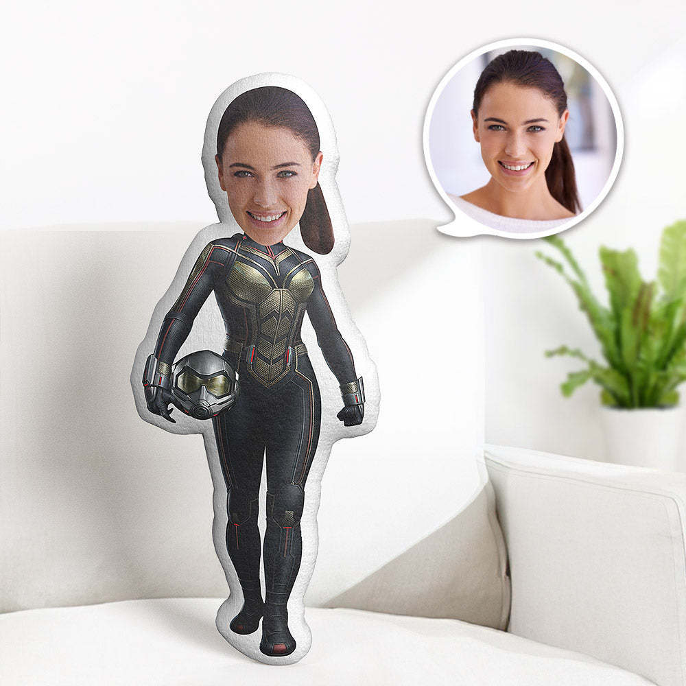 Custom Body Pillow Ant-Man Personalized Face Throw Pillow Best Gift for Her - mysiliconefoodbag
