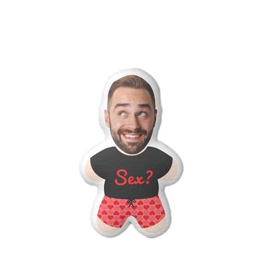 Custom Minime Throw Pillow Couples Valentine Gift Face Pillow With Longing Eyes