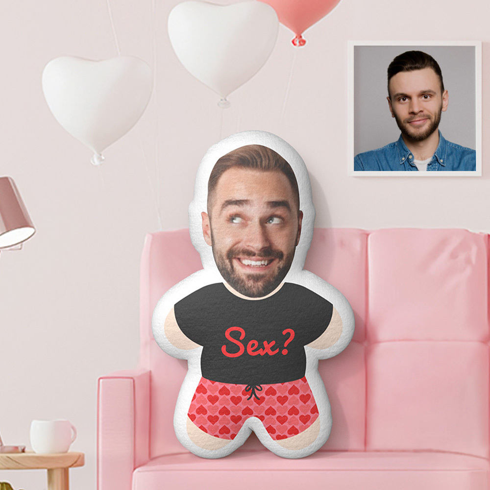 Custom Valentine's Day Gifts Face Pillow With Longing Eyes