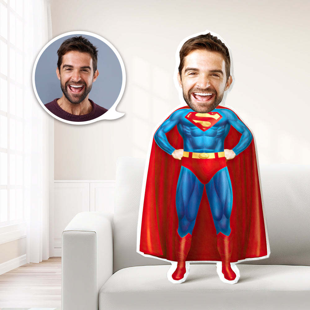 Custom Pillow Face Body Cushion Personalized Superman Throw Pillow MiniMe Doll