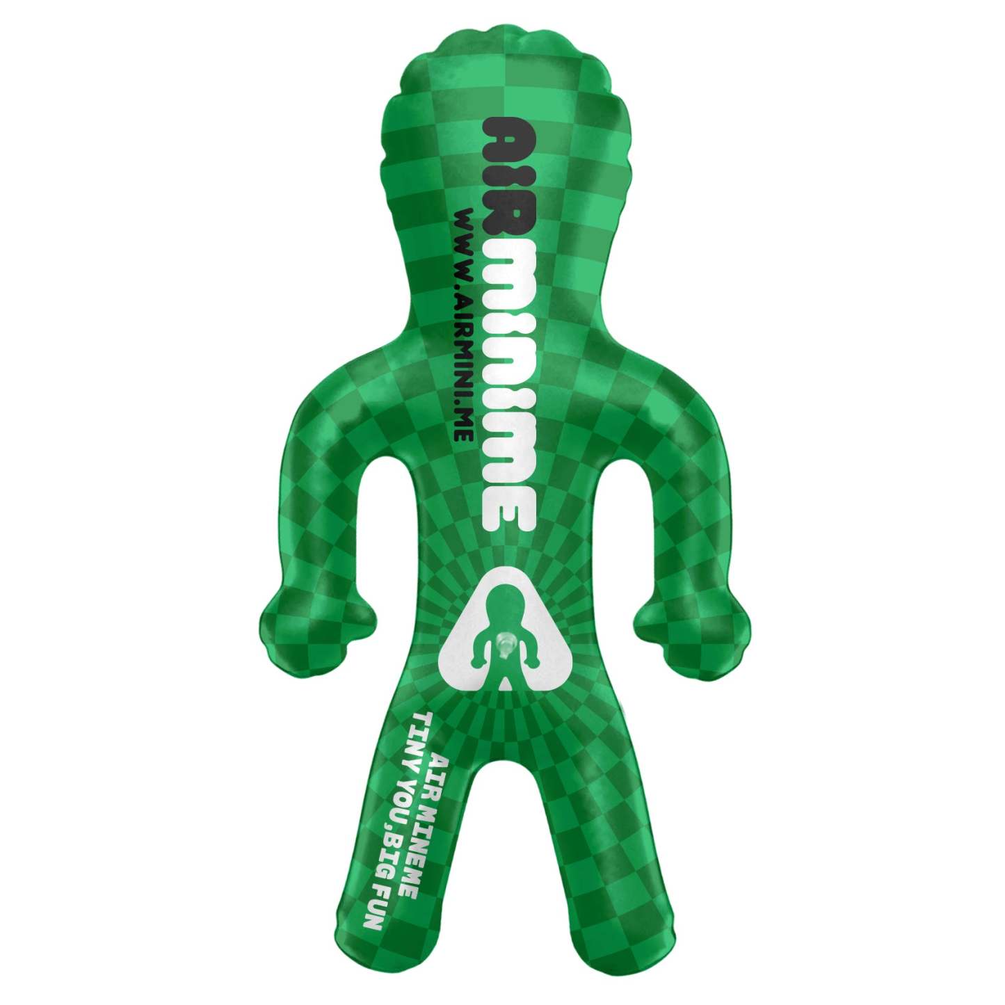 Custom Face Blow Up Doll In Green Christmas Jumper Air Minime Doll Funny Inflatable Christmas Gift - mycustomtirecover