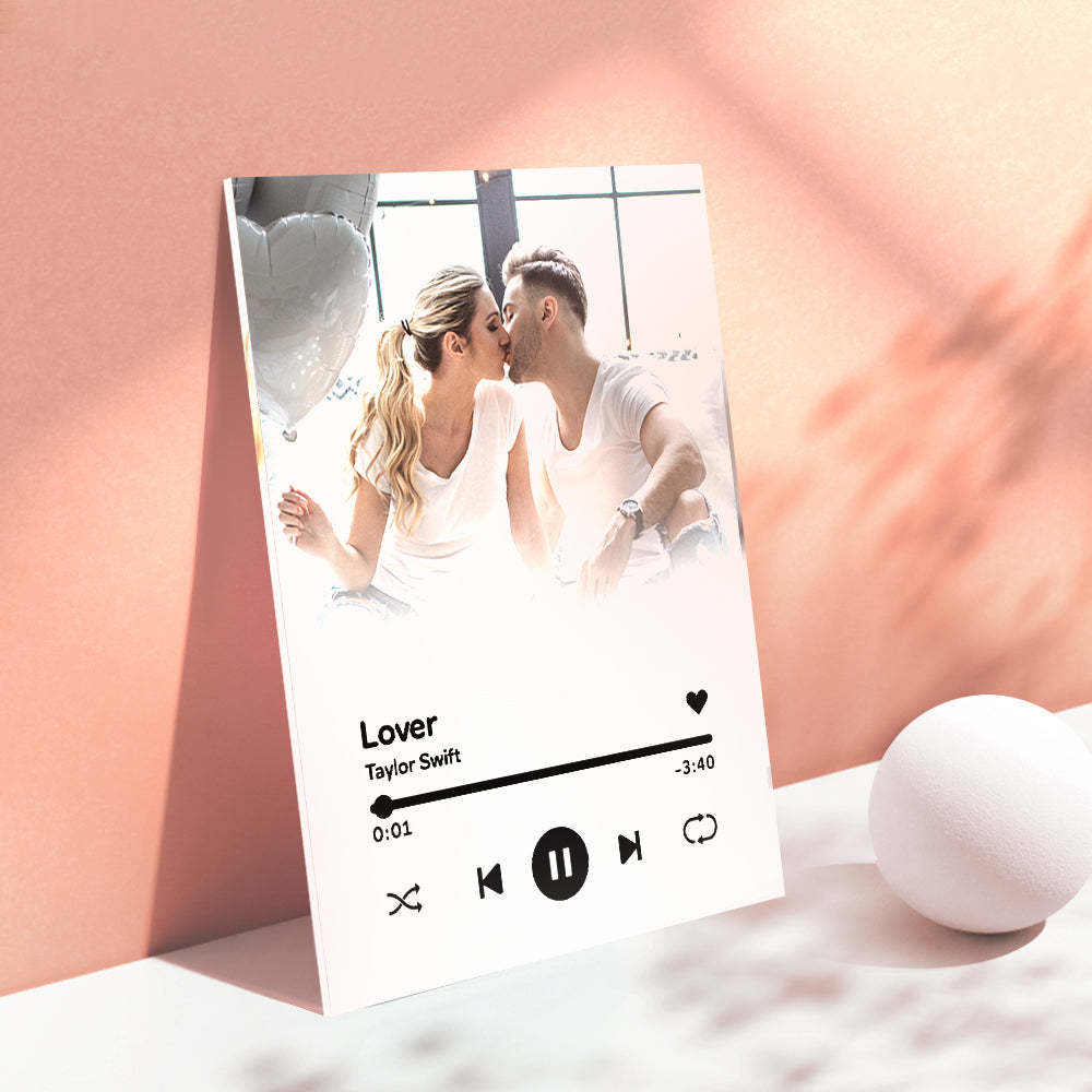Custom Photo Music Plaque Personalized Song Plaque Couple Gift Wedding Gift - mycustomtirecover