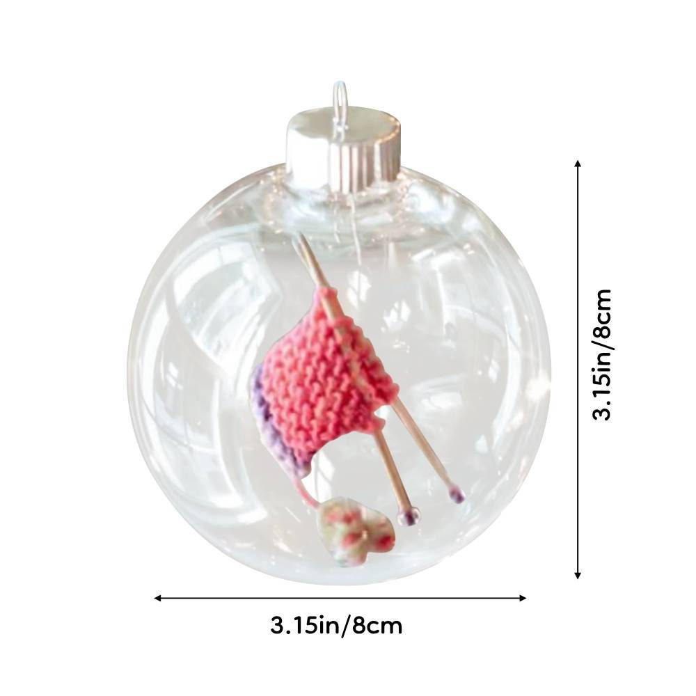 Knitting Christmas Ornament Handmade Christmas Tree Decorations Cute Christmas Decor Gifts - mycustomtirecover