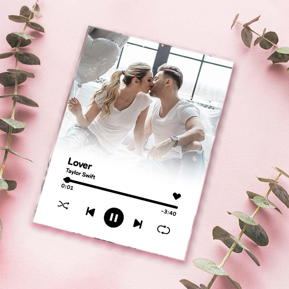 Custom Photo Music Plaque Personalized Song Plaque Couple Gift Wedding Gift - mycustomtirecover