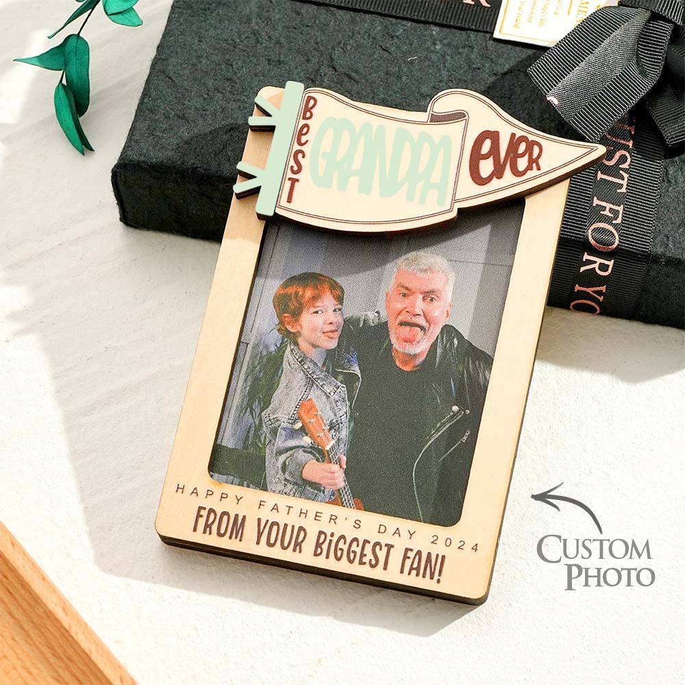 Father's Day Gift Fridge Photo Magnet,, Gift for Dad, Father??s Day, Car Visor Clip, Personalized Picture Frame, Car Visor Clip, Grandparent