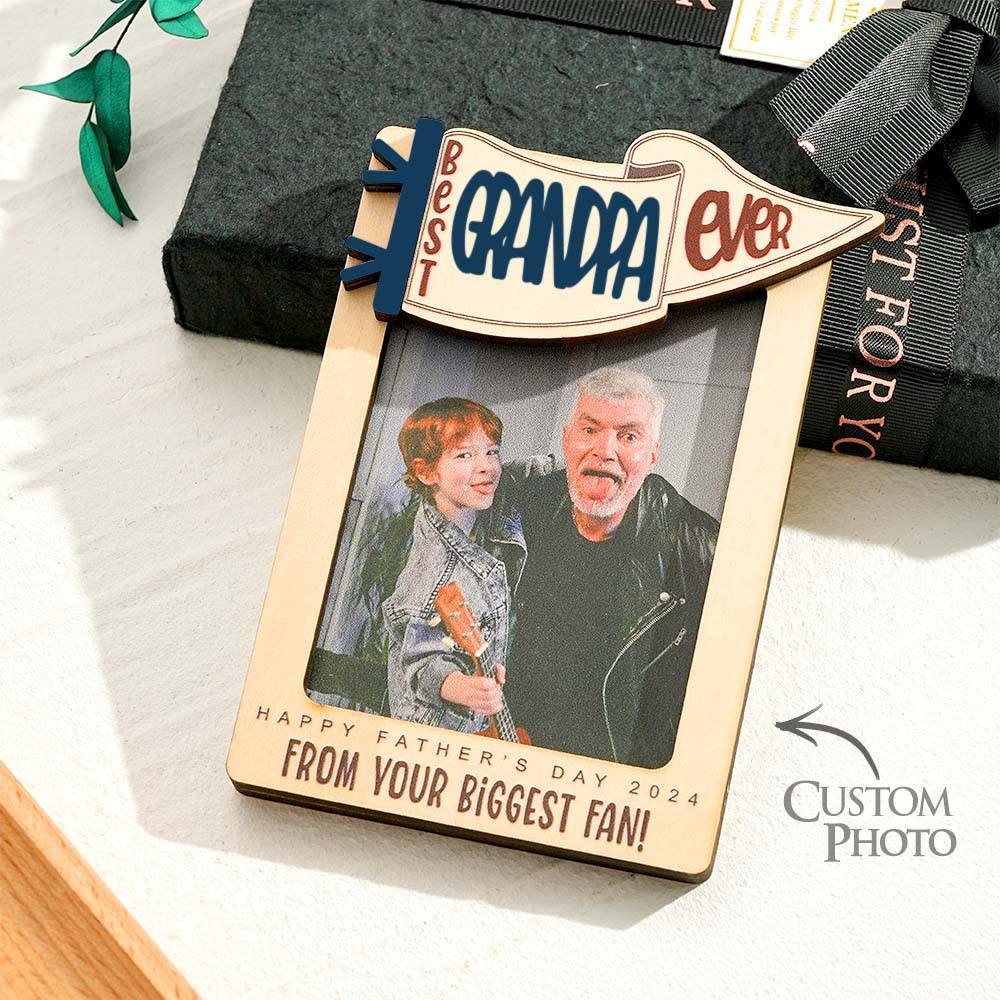 Father's Day Gift Fridge Photo Magnet,, Gift for Dad, Father??s Day, Car Visor Clip, Personalized Picture Frame, Car Visor Clip, Grandparent