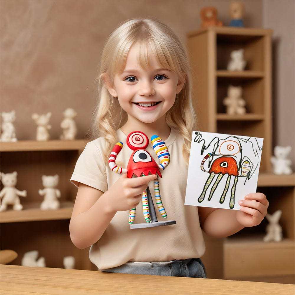 Custom Drawing From Bobblehead Personalized Photo to Bobblehead Replica Unique Gifts for Kids - GiftLab