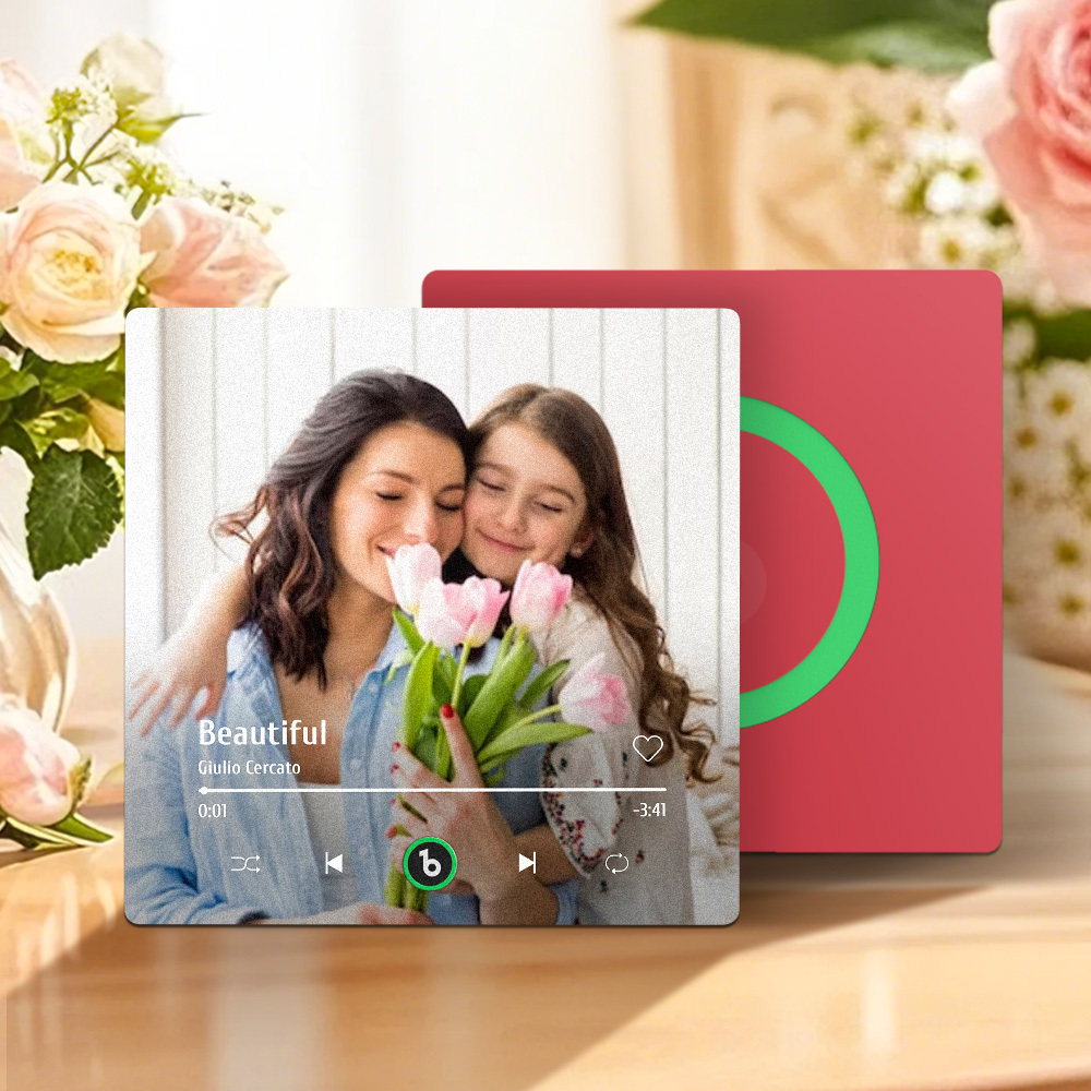 Custom Music Fridge Magnet and Photo Colorful Album Fridge Magnet Music Wall Photo Sticker That Can Be Played Mother's Day Gifts