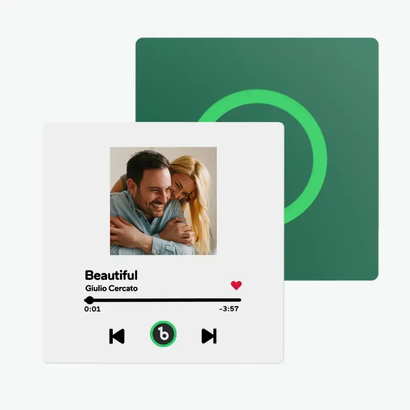 New 4.0 Upgrade Custom Music Fridge Magnet Colorful Frame Album Fridge Magnet Can Play Songs Gift for Couple