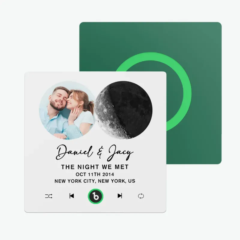 New Upgrade Custom Music Fridge Magnet Colorful Frame Album Fridge Magnet Can Play Songs Gift for Couple Valentine's Day Gifts