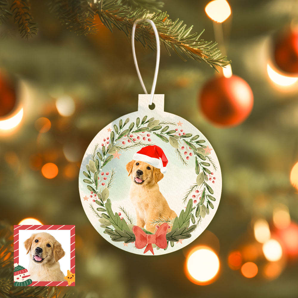 Custom Face Car Air Freshener Rearview Mirror Ornament Christmas Gift
