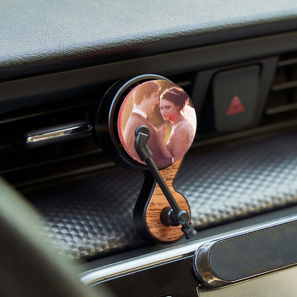 Custom Photo Car Air Freshener Mini Album Record Player Car Vent Clip Perfume Turntable Freshener - mycustomtirecover