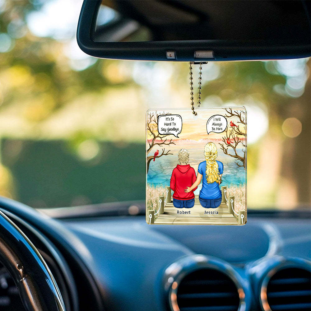 Custom Car Ornament Memorial Gift for Family, Friends, Siblings and the Deceased Acrylic Ornament -  mycustomtirecover