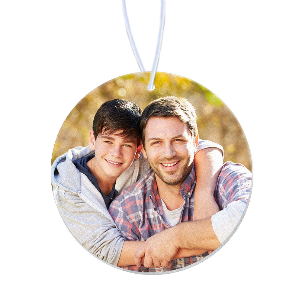 Personalized Round Air Freshener Hanging Car Air Freshener with Essential Oils for Women Man - mycustomtirecover