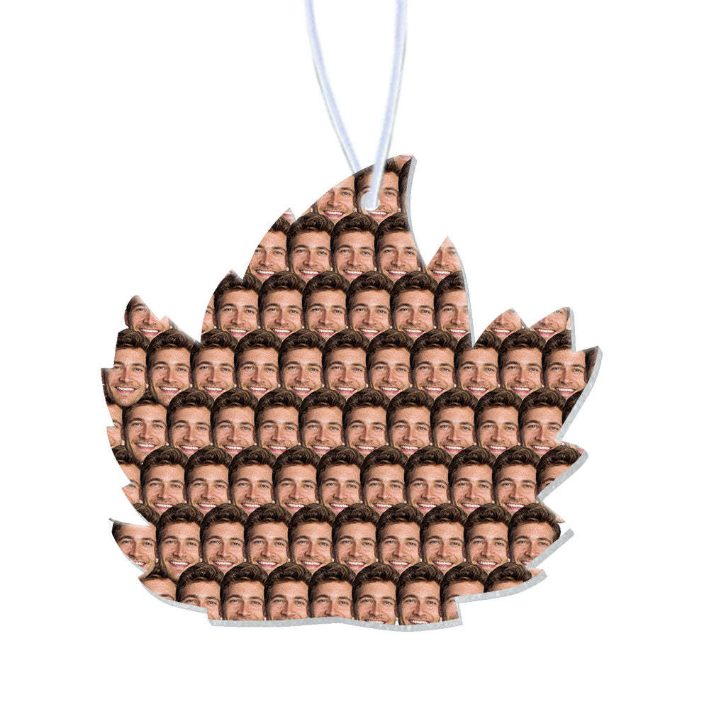 Custom Leaves Hanging Car Air Freshener Personalized Air Freshener with Essential Oils for Women Man - mycustomtirecover