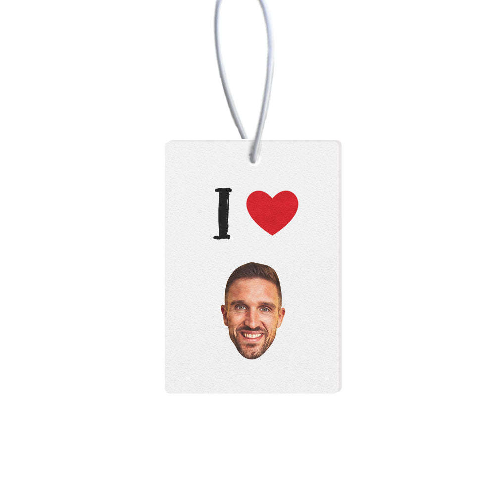 Custom Photo Car Air Freshener Rearview Mirror Ornament Rectangle Air Freshener Gifts - mycustomtirecover