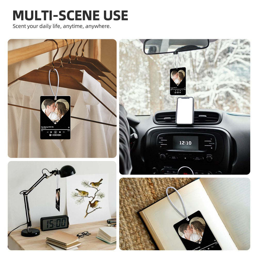 Personalized Spotify Code Car Air Freshener Rearview Mirror Ornament Air Freshener Gift - mycustomtirecover