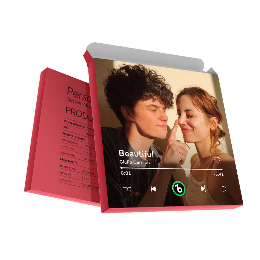 Gift Box With Your Photo - Christmas Red - mycustomtirecover