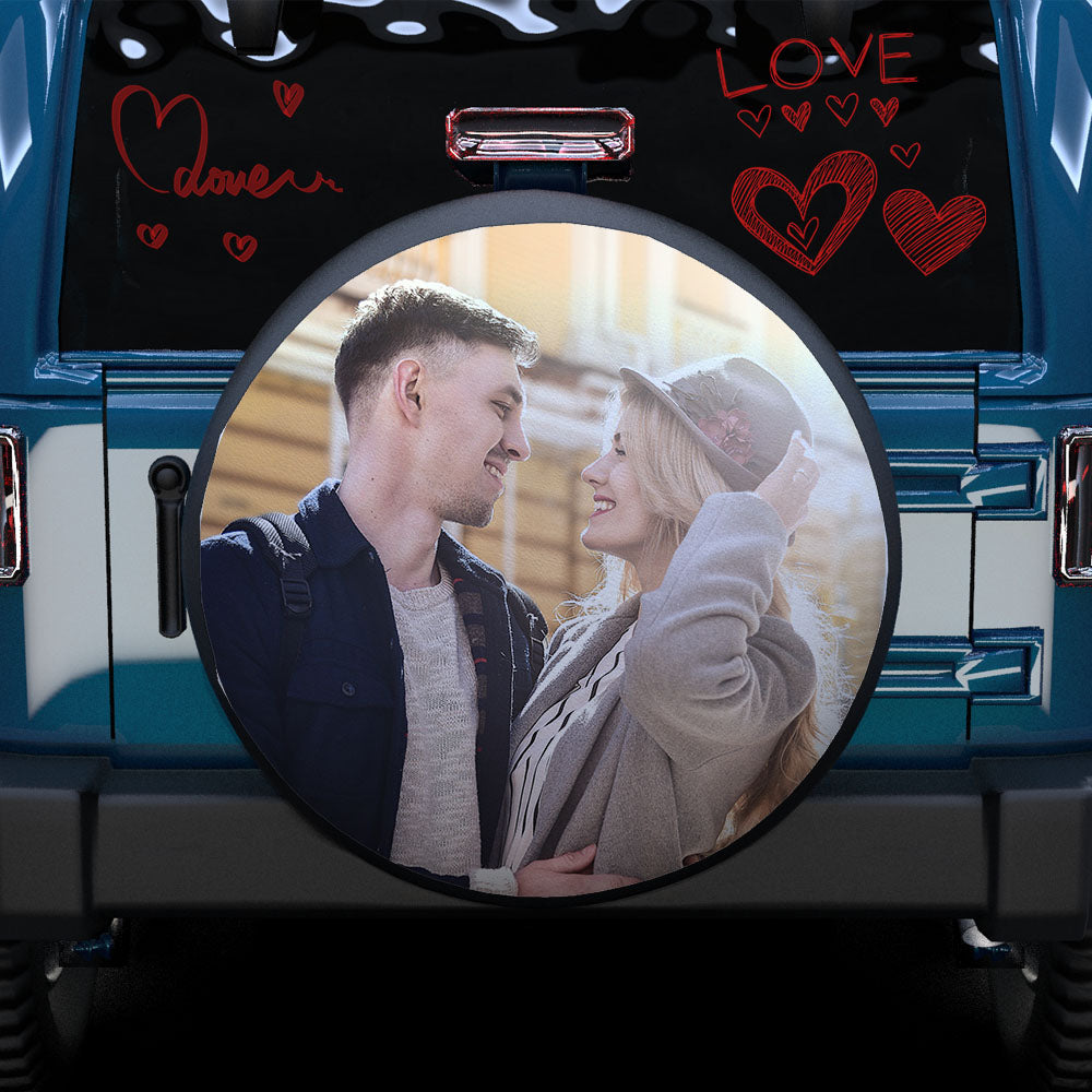 Custom Spare Tire Covers Personalized Photo Jeep/CRV/RV Spare Tire Covers Gifts for Camper-Valentine's Gift