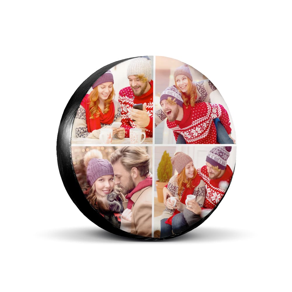 Custom Photo on Spare Tire Cover with 4 Photos