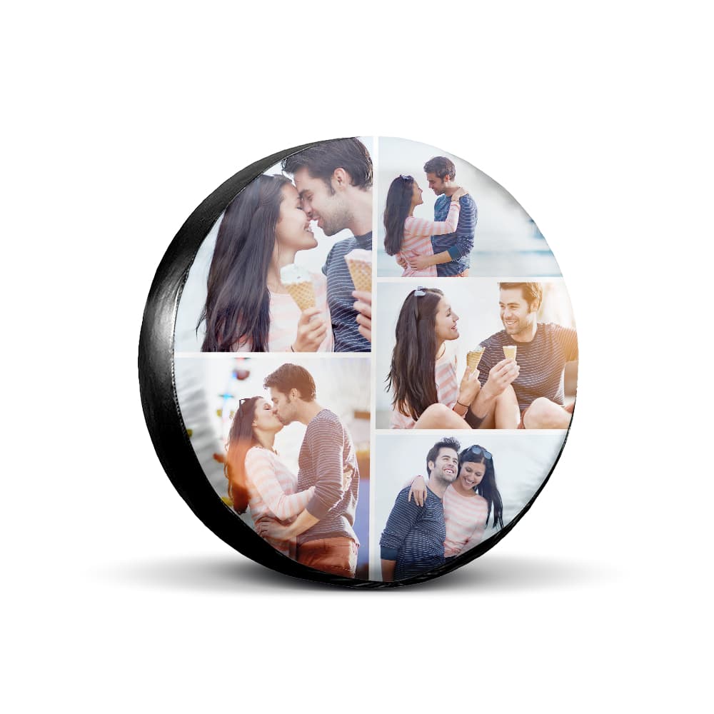 Custom Photo on Spare Tire Cover with 5 Photos