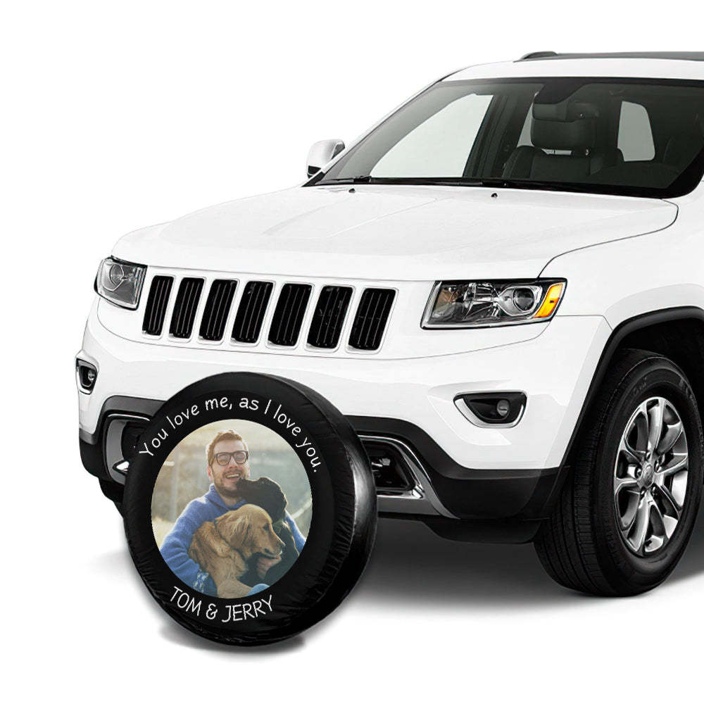 Mother's Day Gift Custom Spare Tire Cover- Your Picture and Text All Sizes Gifts for Dad Who Wants Nothing